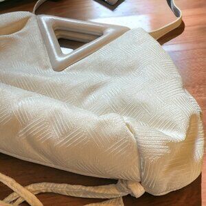 Bottega Veneta Nylon Jacquard Small The Point Triangle Bag